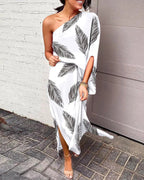 Lidia | One-Shoulder Floral Maxi Dress