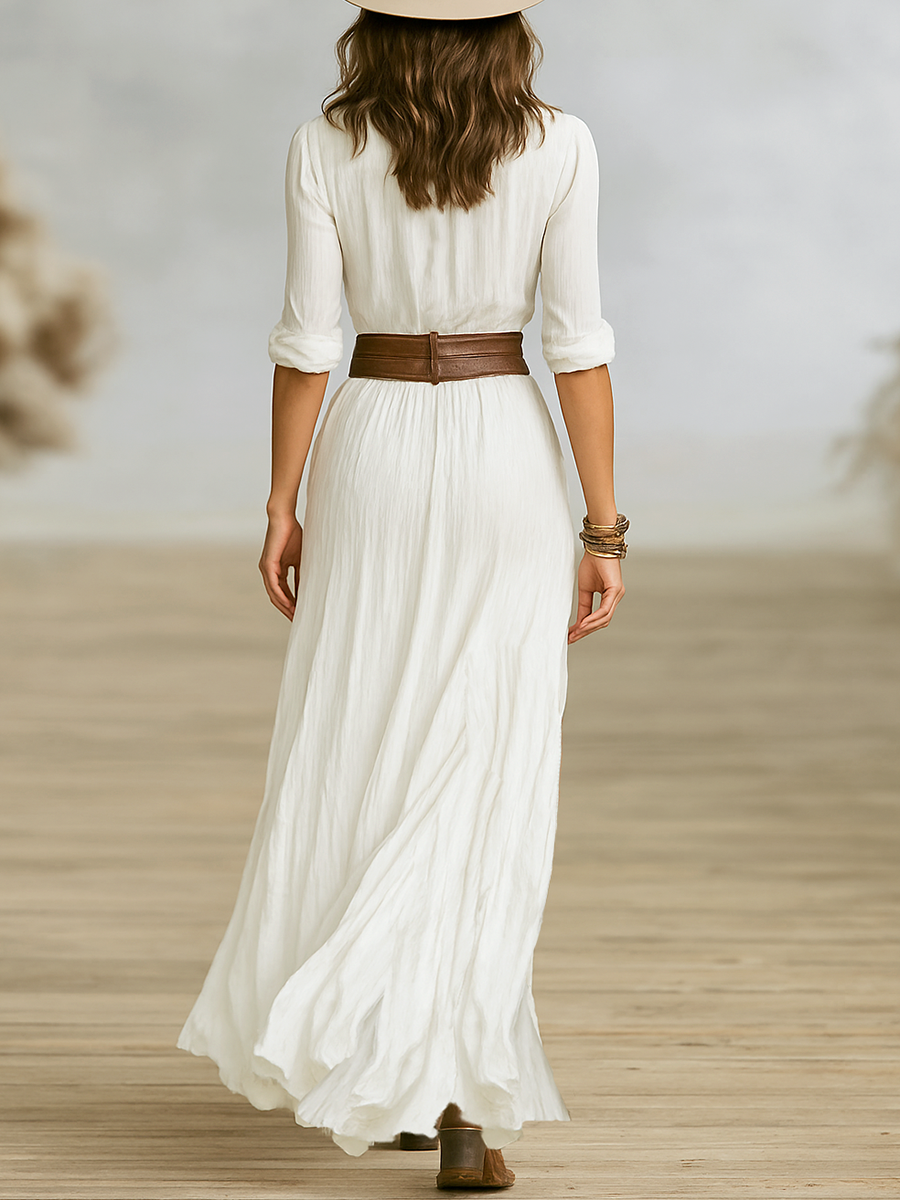 Coleen | Chic Maxi Dress Including Belt